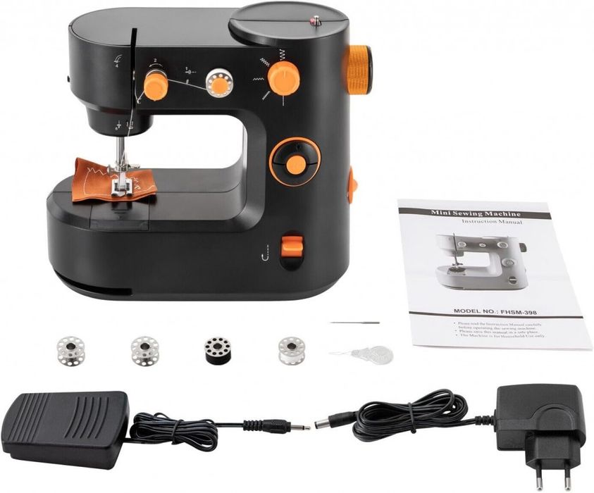 QVC Немска Мини шевна машина, компактна и удобна за домашна употреба