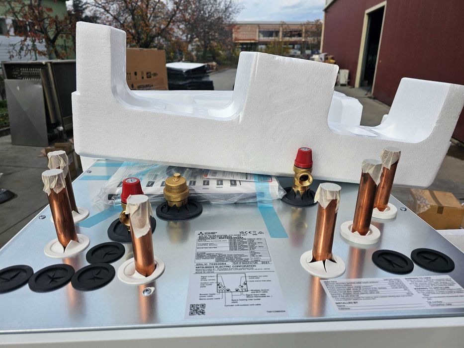 Високотемпературна термопомпа Mitsubishi QUNZ-W40VA - R744/CO2 с буфер