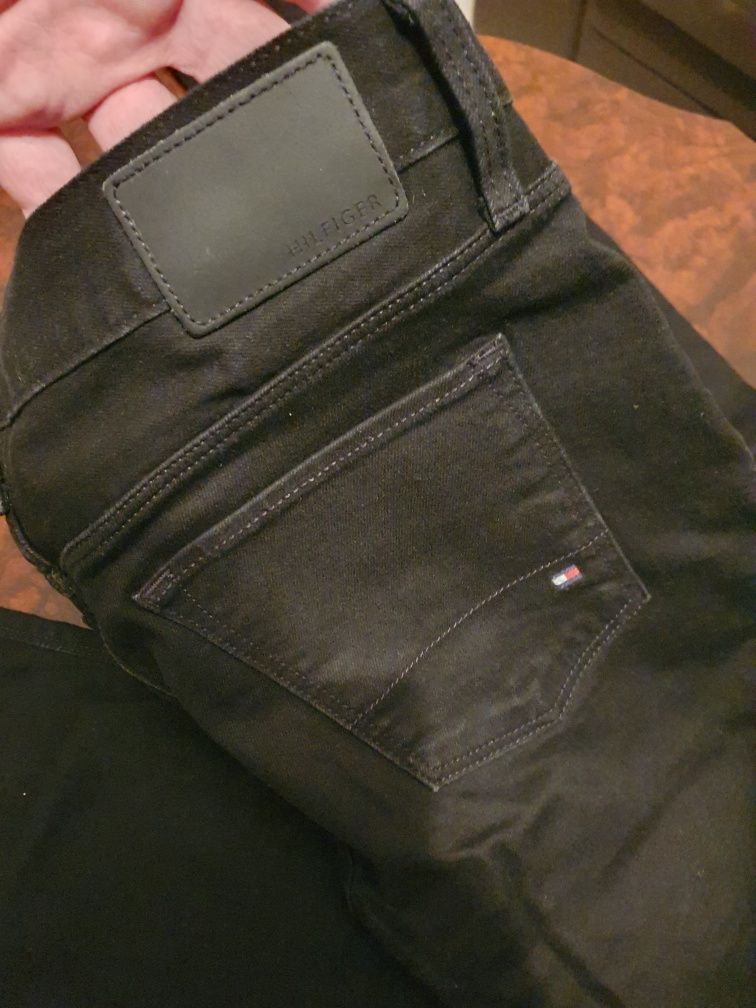 Tommy Hilfiger Layton Extra Slim Fit Черни Дънки Мъжки