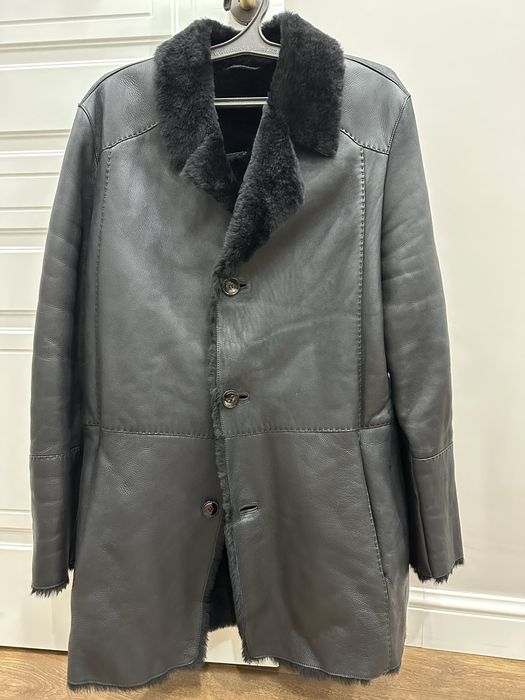 Мужская дубленка зимняя