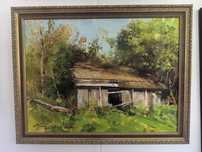 Refugiul în natură | Pictură originală, ulei pe pânză, 60x50cm