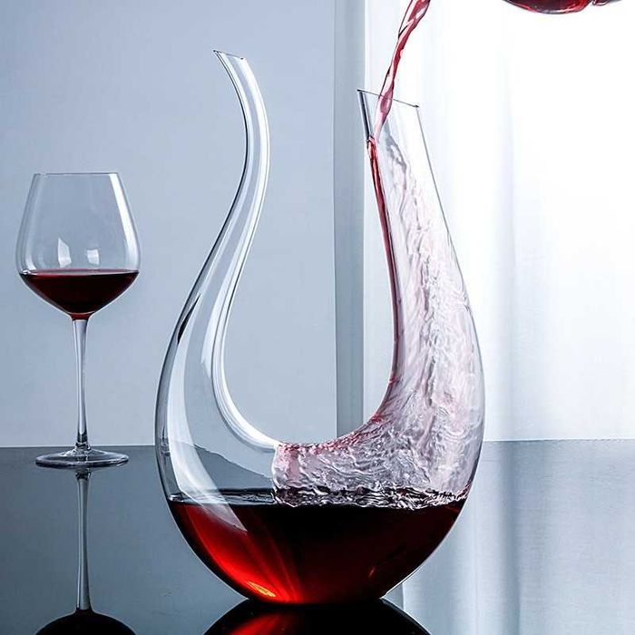 ~Model Nou* Decantor Carafa Vin Sticla Transparenta Calitate Premium~