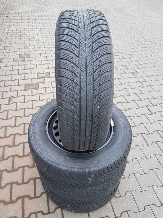 Roti iarna, jante otel + capace OEM Audi Q3, anvelope 215/65 R17 99H