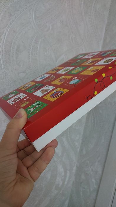 Коробка Адвент красный