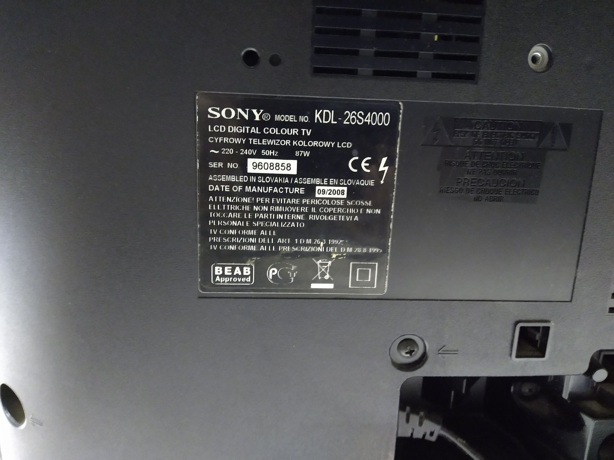 Tv LCD Sony 67 cm