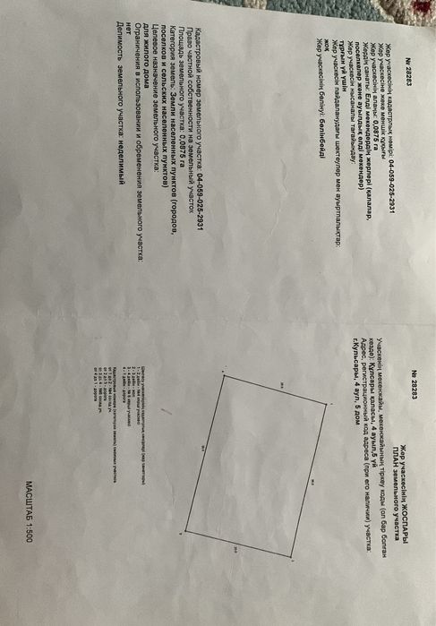 Жер участок сатылады