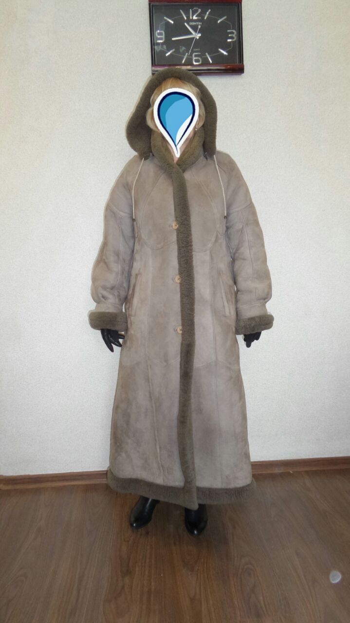 Продам дубленку цвет кофе с молоком