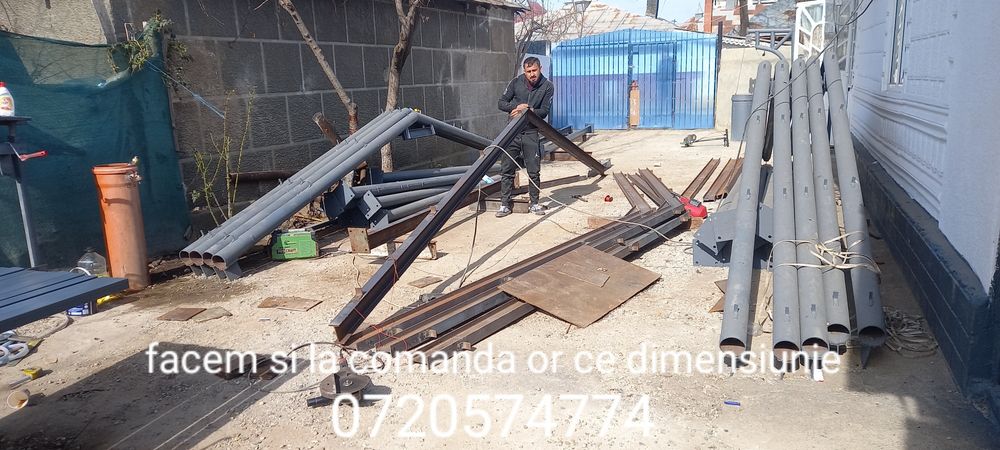 structuri metalice din euro profil sau țeavă