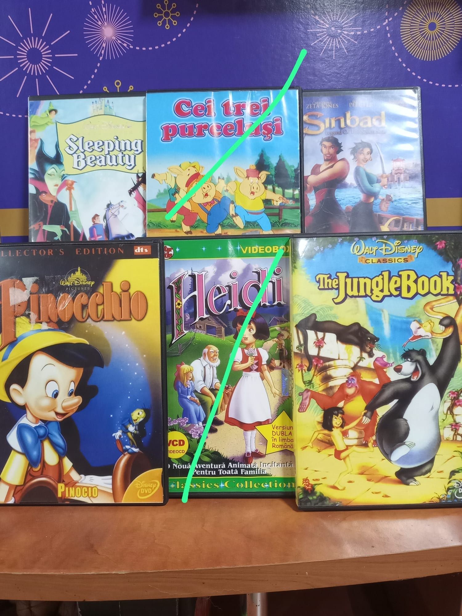 Filme și desene animate pe cd sau dvd