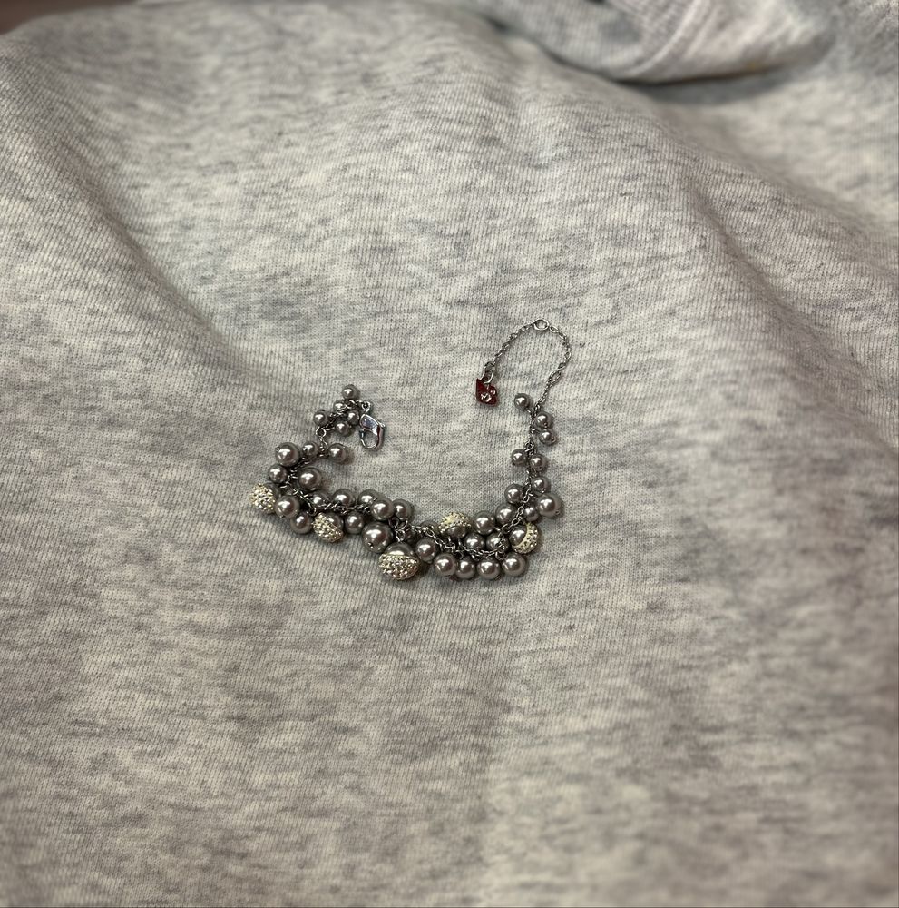 Гривна и обеци сребърни swarovski