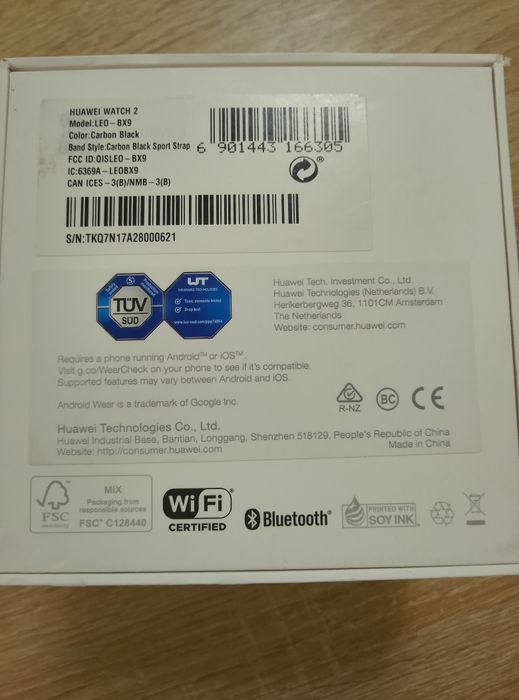 Ceas HUAWEI WATCH 2 Carbon Blak Sport