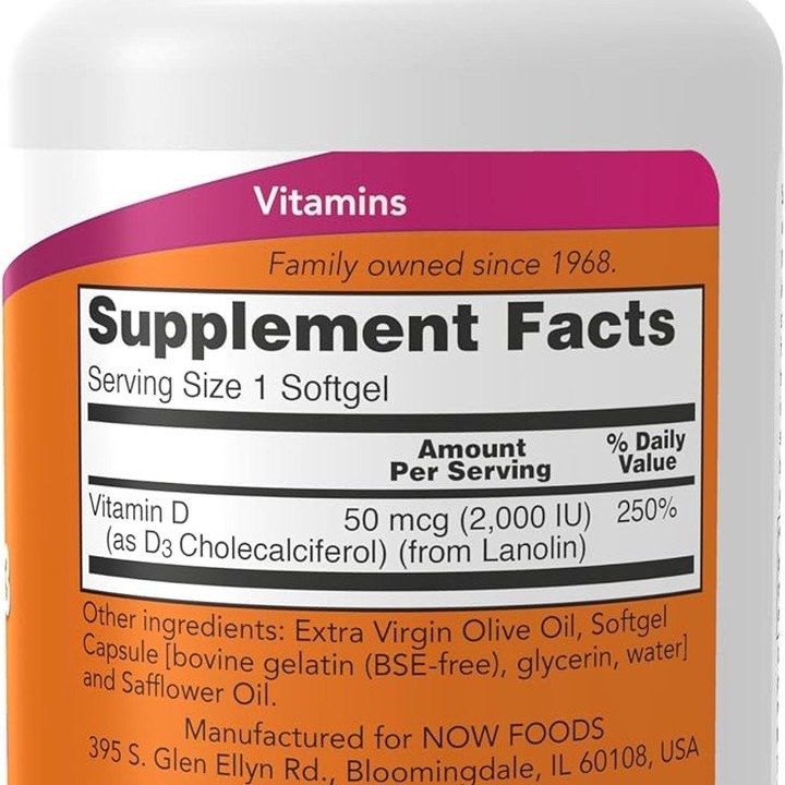 Now Vitamin D3 (2000iu)