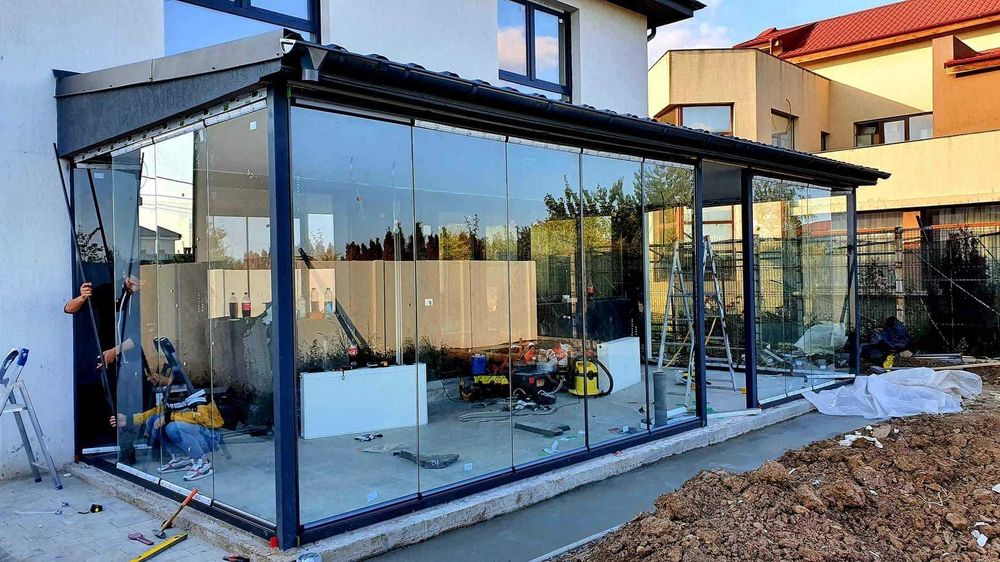 Sticla securizata, cabine dus, balustrade, paravane, pereti sticla