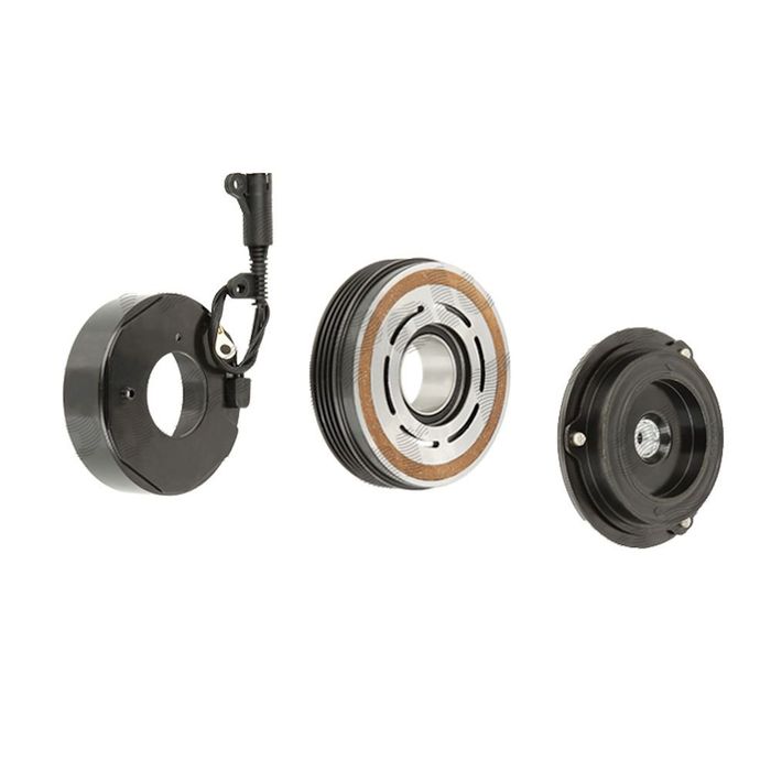 Ambreiaj compresor aer conditionat, fulie AC BMW Seria 5 E39, 1995-2003, motor Tip: 520i; 523i; 525i; 528i; 530i; rulment 35x55x20, diam. fulie 128mm,