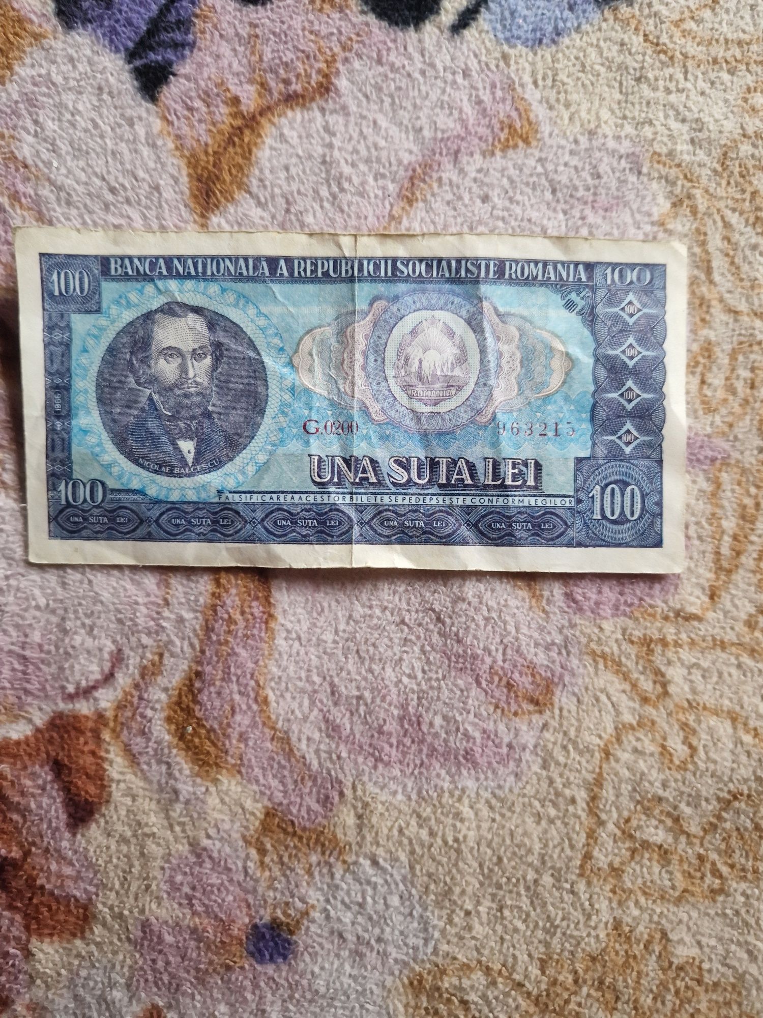 Vând bancnota de 100 veche din anul 1966