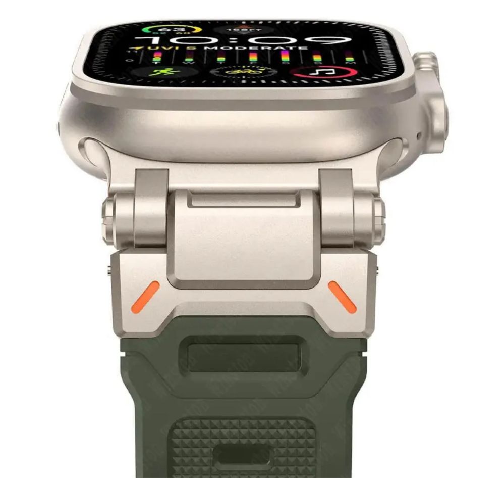 Curea Husa Sina + Catarama Titanium  Ceas Apple Watch Iphone