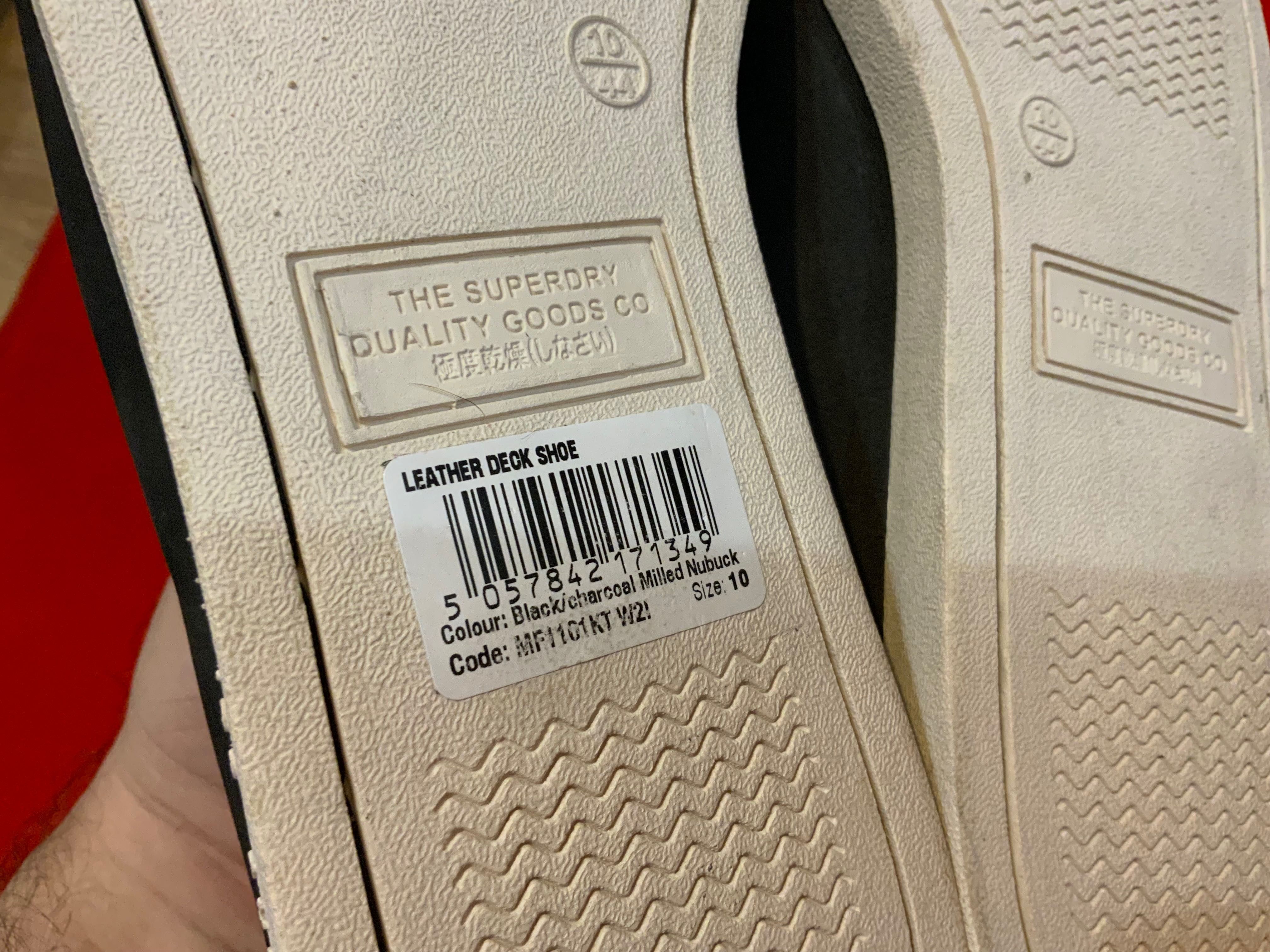 Superdry-оригинални мокасини 43-43,5 размер