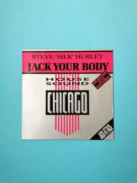 Disc placa vinil vinyl Steve Silk Hurley Jack Your Body 1987 80s