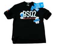 Унисекс Тениска Dsquared2 The Smurfs Oversize - S M L XL 2XL