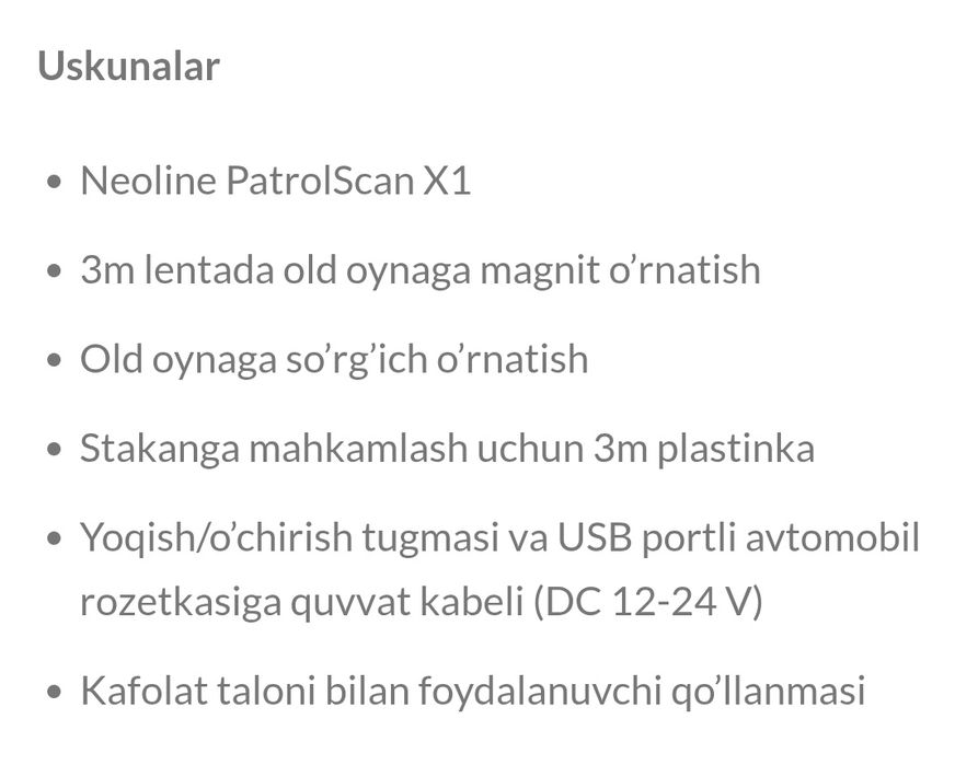 Antiradar EKIN Patrul Scan X1 360°