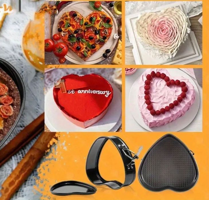 Комплект 2 броя форми за печене с подвижно дъно