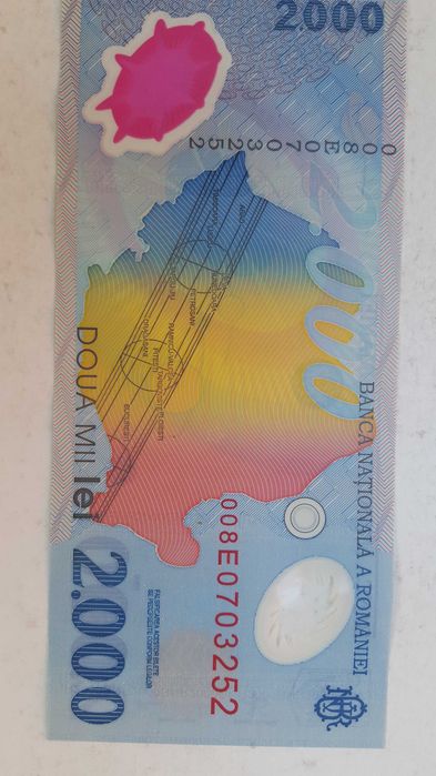 Bancnote 2000 lei cu eclipsa, 50€/bancnota