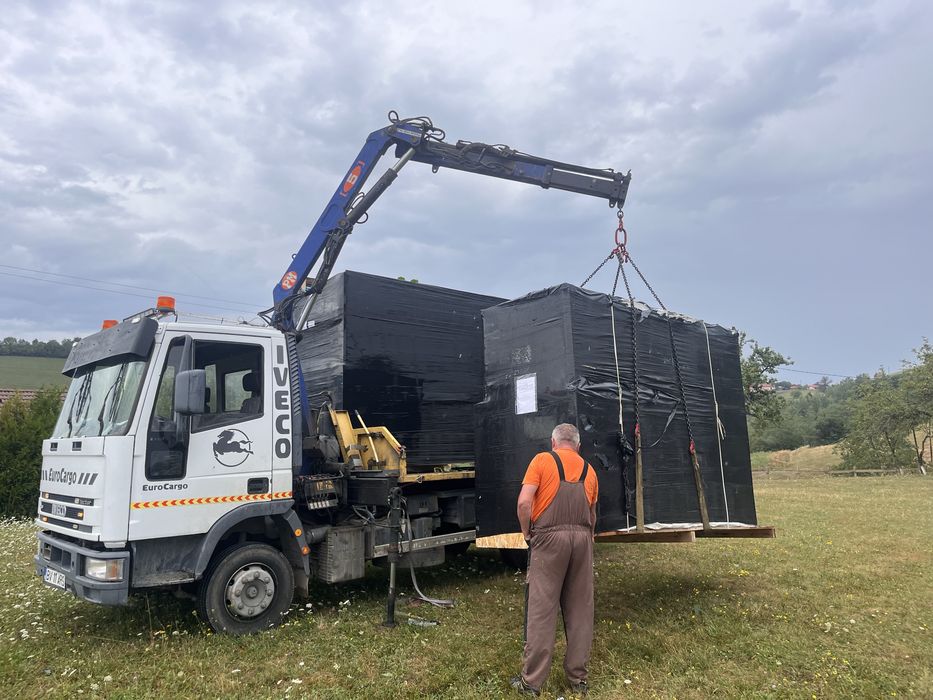 Servicii Transport  cu macara, Platforma, Tractari utilaje, auto