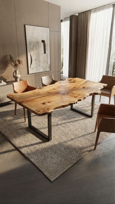 В наличии  стол из массива карагача 1.7х0.85