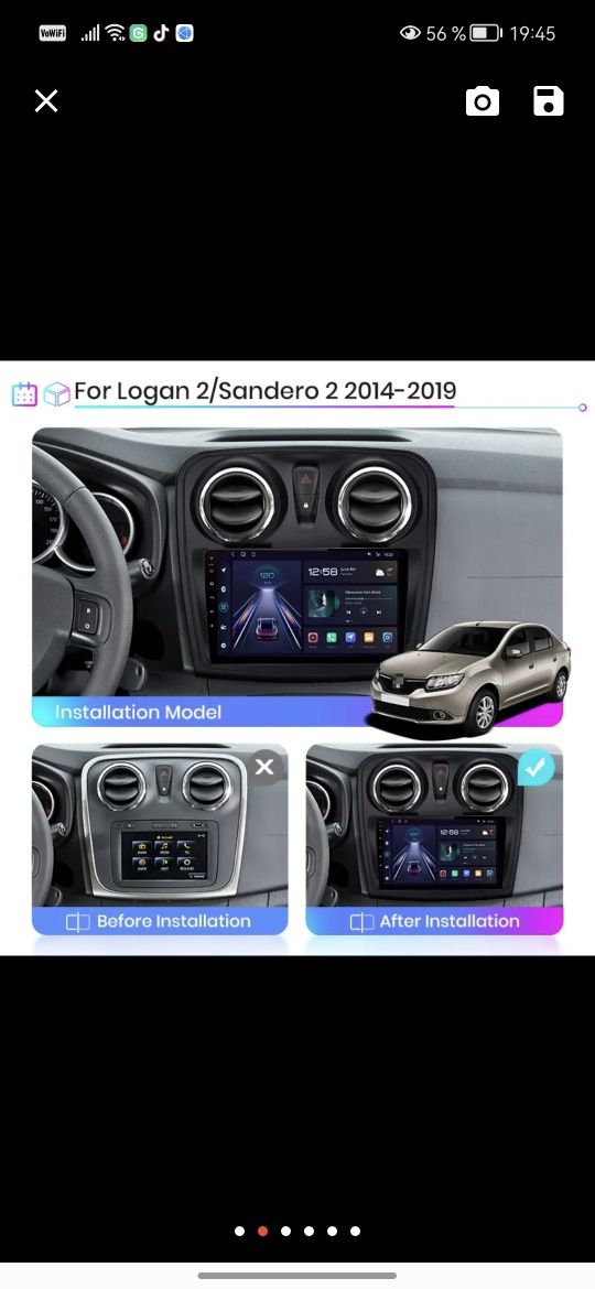 Navigatie Dedicata Dacia Lodgy Logan Duster Sandero Renault LADA Xray