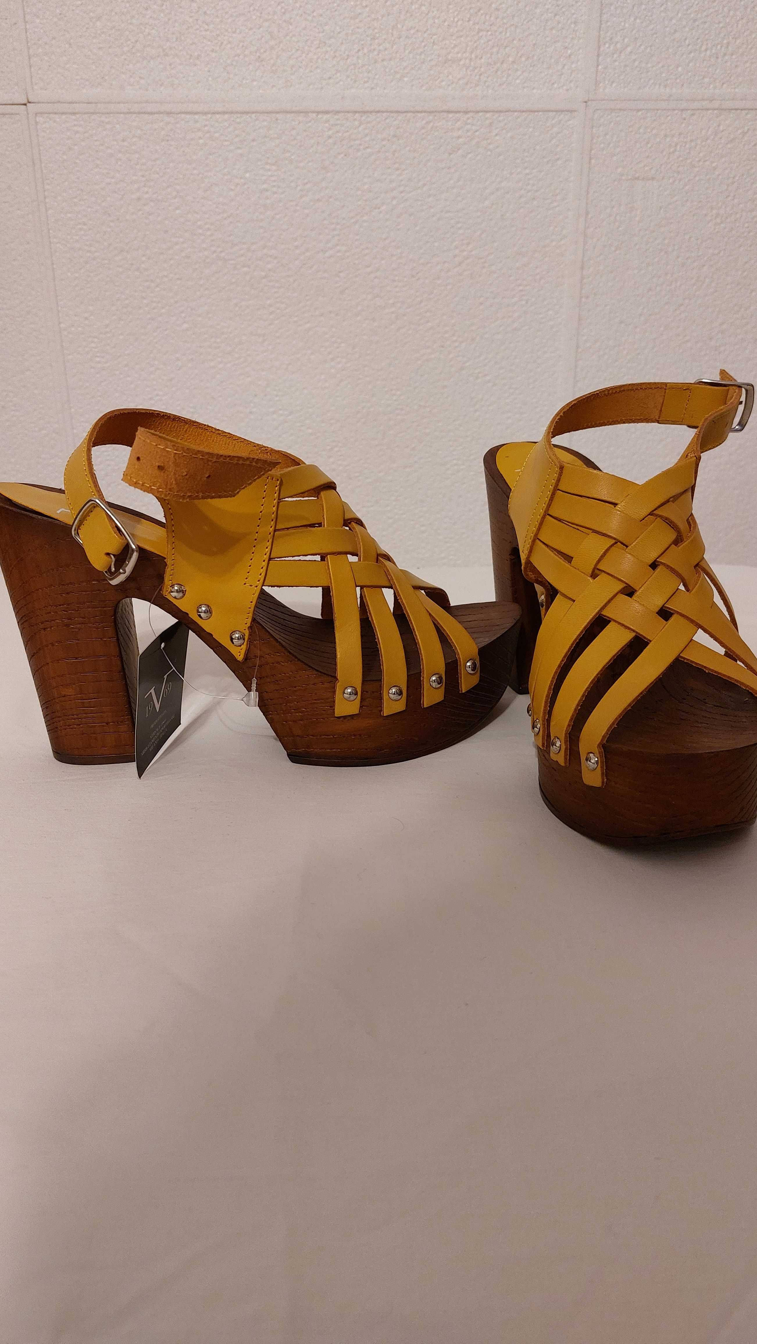 Sandale noi -dama-galbene-masura 40-Versace 19.69