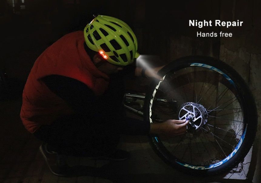 Вело шлем ROCKBROS с фонарями