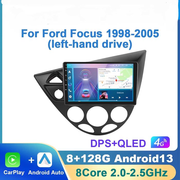 Navigatie Android Ford Focus 1 Waze YouTube WiFi GPS USB