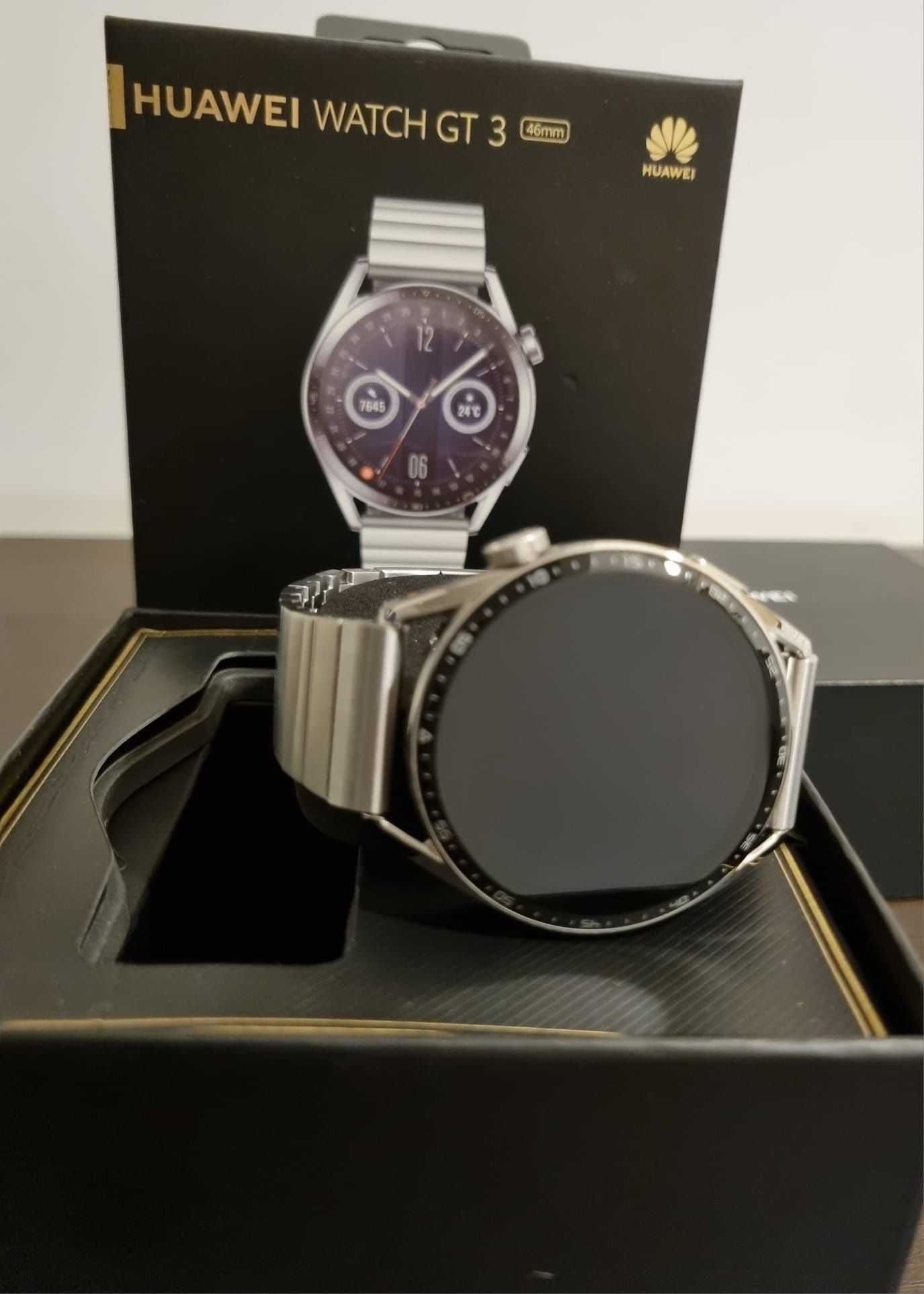 Smartwatch Huawei Watch GT3, GARANTIE, Elite Edition, Stainless Steel