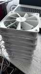 7 ventilatoare albe NZXT 120mm pentru Carcasa Pc.