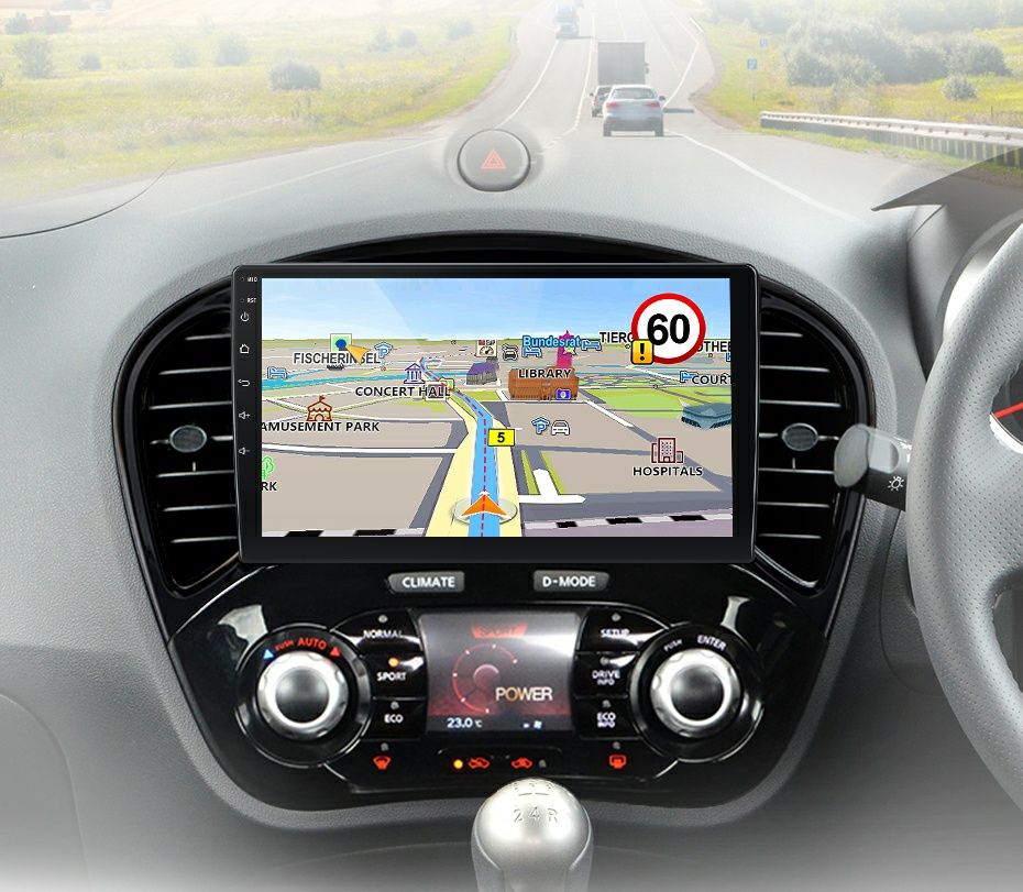 Navigatie Android dedicata Nissan JUKE (2010-2014).