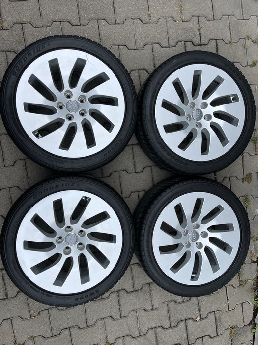 Jante aliaj 5x112mm, anvelope iarna 245/40 R18, Audi A4, A5, A6, A7 A8