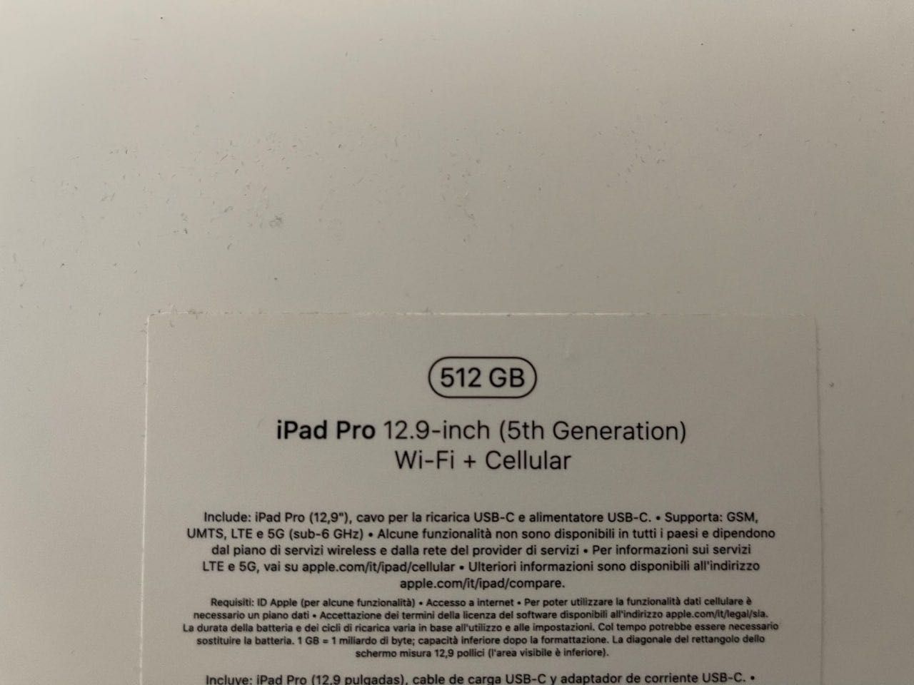 iPad Pro 12,9“ 2021 WIFI + LTE