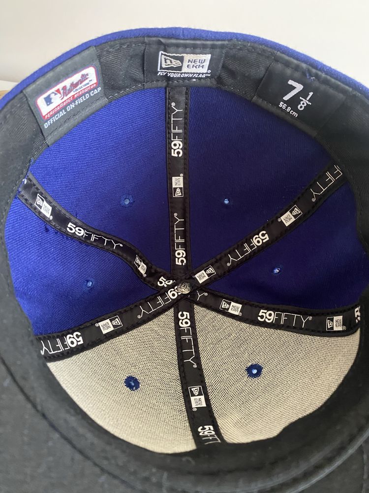 New Era LA 59Fifty Authentic синя шапка