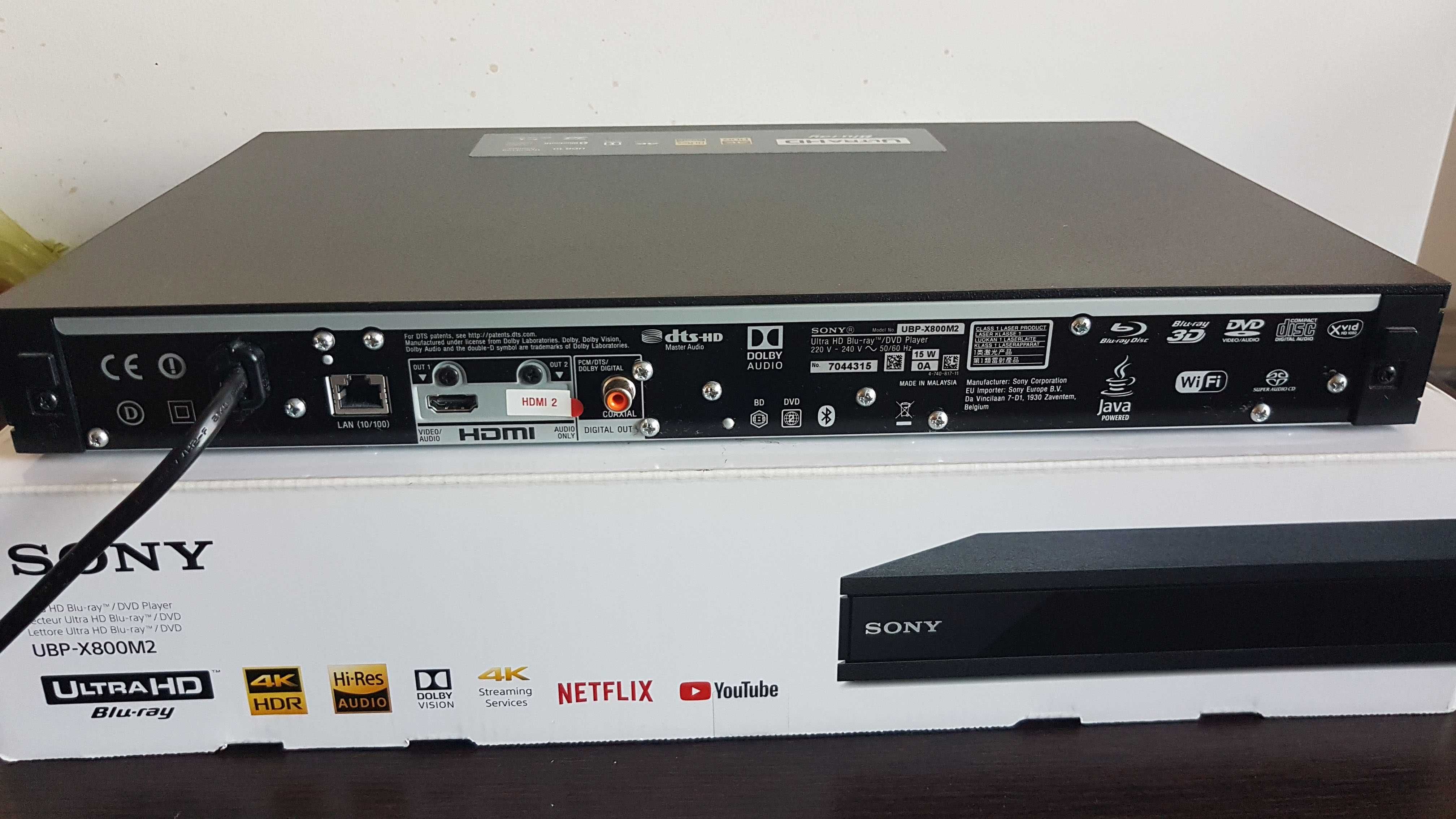 Blu-ray player Smart Sony UBP-X800M2 4K UHD