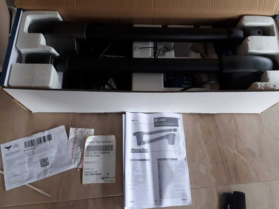 Automatizare poarta batanta Motorline LINCE 400 - 230V, cu factura