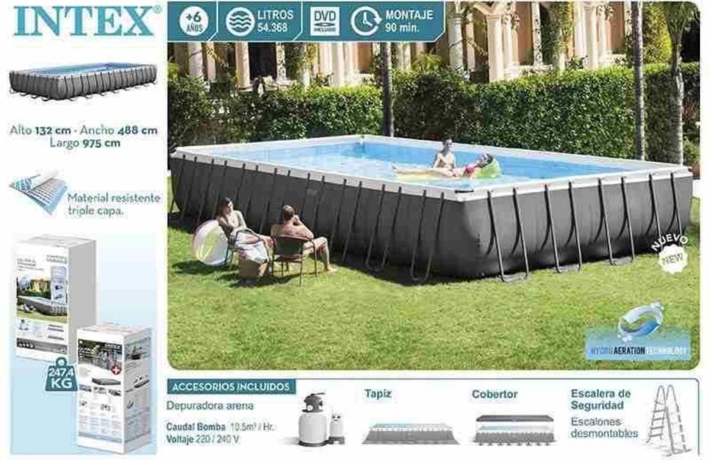 Каркасный бассейн Intex Ultra Frame 732x366x132 см