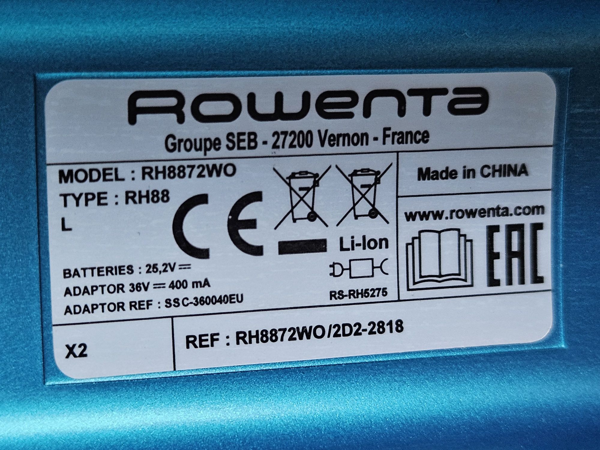 Вертикална Прахосмукачка rowenta air force extreme vision pro RH8872WO