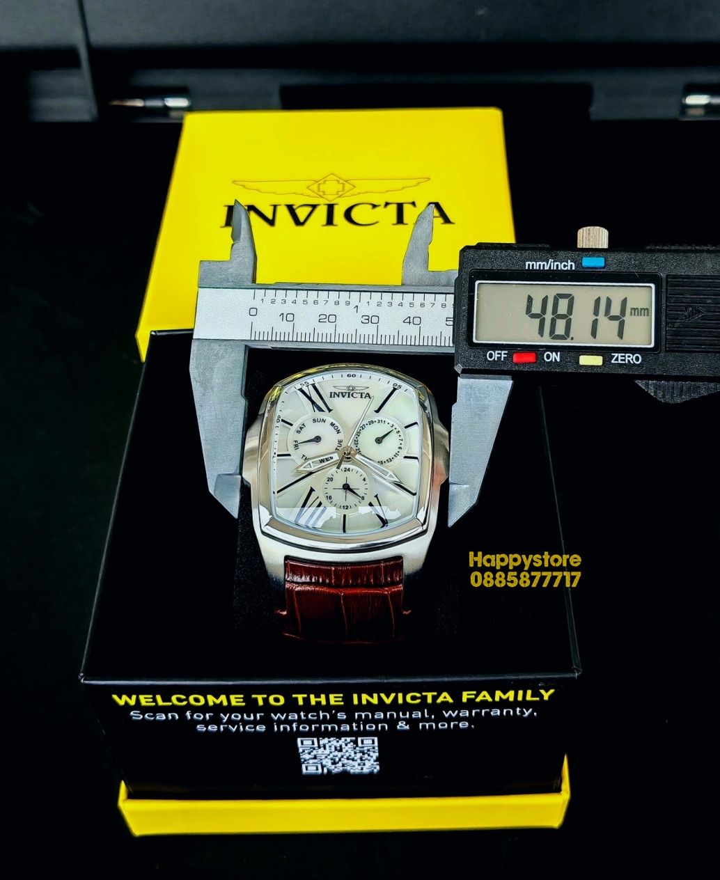 часовник INVICTA Lupah White Pearl 48 mm, Инвикта нов