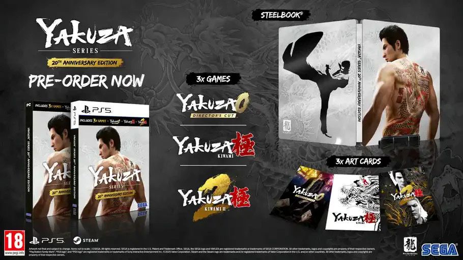 Yakuza Series 20th anniversary collectors edition PS5