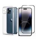 Husa Sircas si Folie Sticla Complet 25D Iphone 14/15/16E/PRO/MAX/PLUS