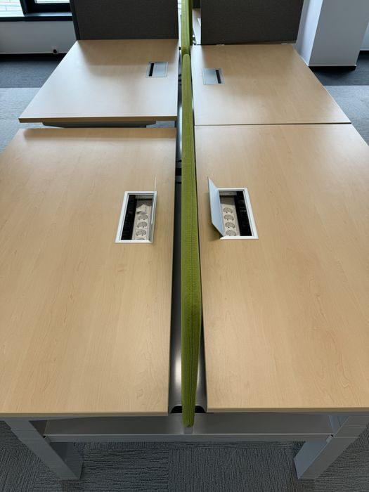 90 Buc. Birou Electric Dublu 140X80 cm /blat, Reglabil Electric, Bench