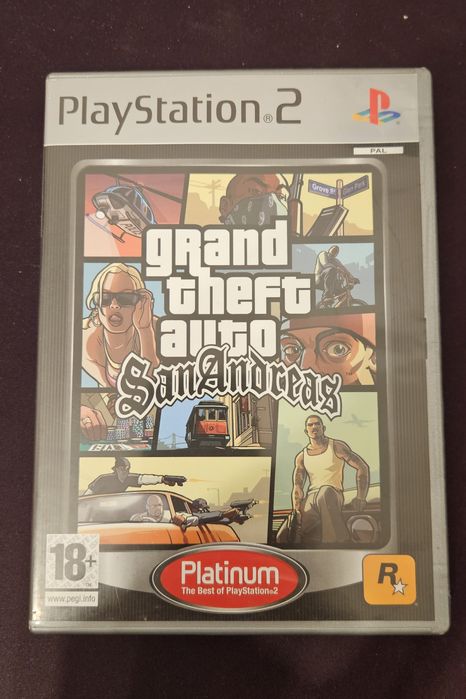 GTA San Andreas - PS2, Platinum