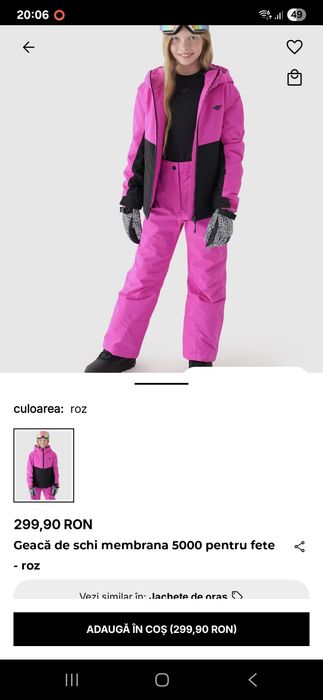 Costum schi fete