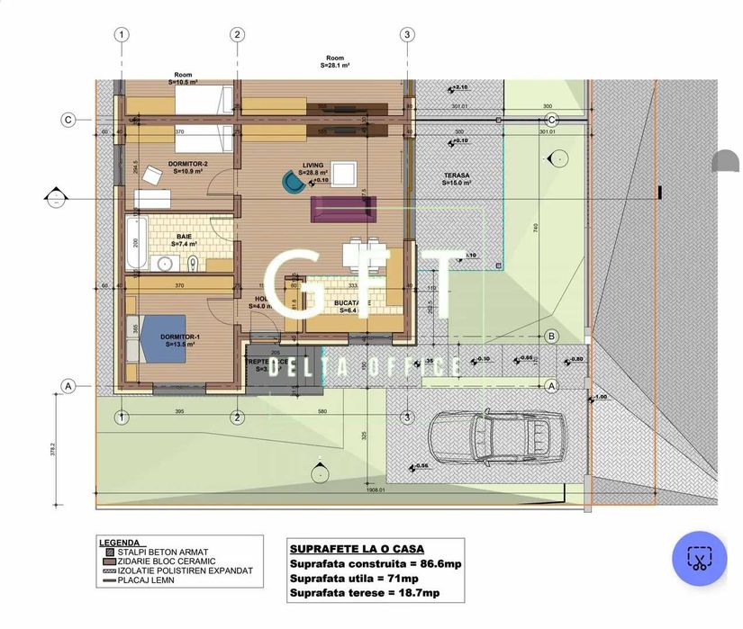 Casă tip duplex de vânzare – Valea Ghinzii