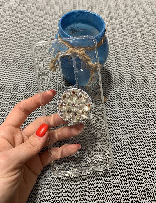 Husa din silicon cu pietricele pt Samsung Galaxy S9 , S9+ , S9 plus